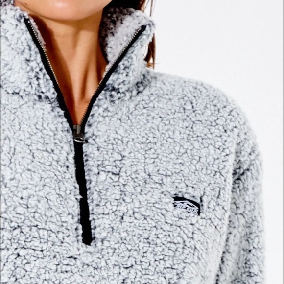 🔆RIP CURL🔆 DARK N STORMY 1/4 ZIP CREW SWEATER JACKET - Picture 10 of 15